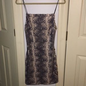 Topshop sequin snakeskin dress. Size 8. BRAND NEW